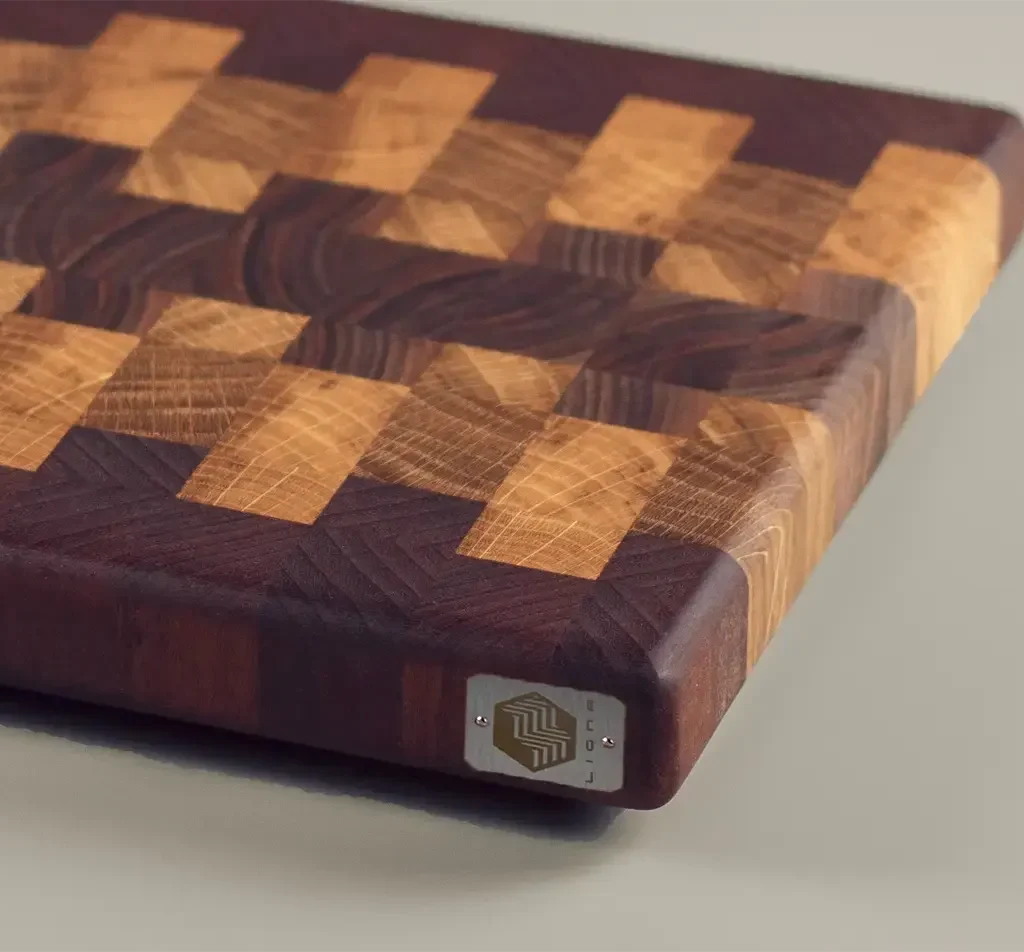 tabla de cortar end grain calida