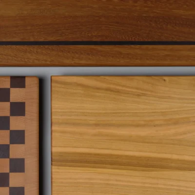 vista de madera dura para una tabla de cortar