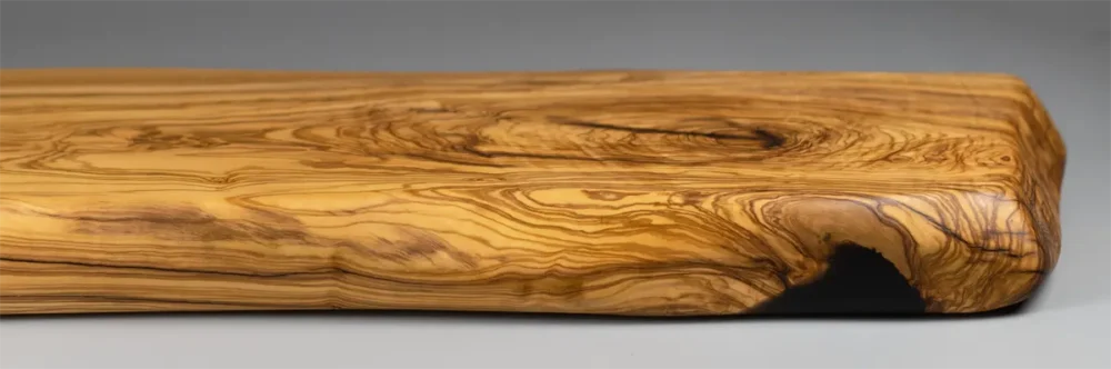 Centro de mesa de madera de olivo