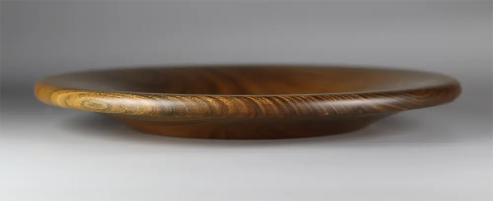 Plato torneado de verawood