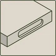 Tabla de cortar con agarraderas laterales