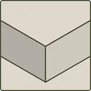 Tabla de cortar con bordes rectos