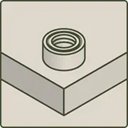 Tabla de cortar con patas premium de aluminio antideslizantes