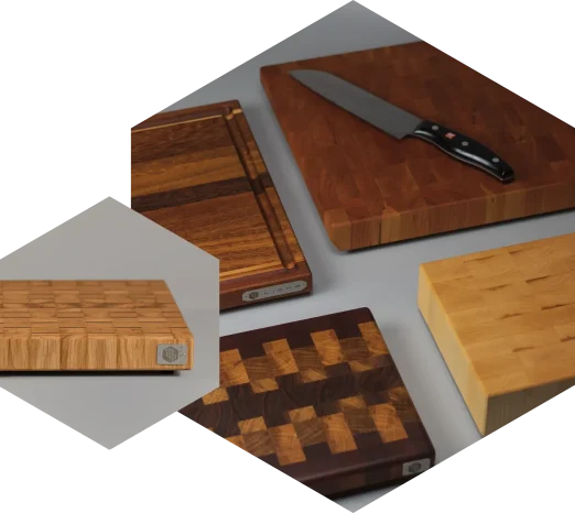 bodegón de tablas de cortar ligna